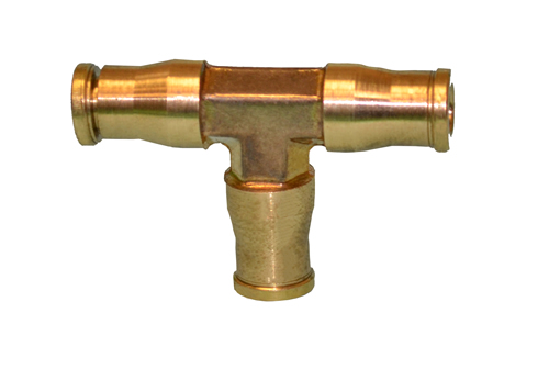 Union Tee Push-to-Connect Brass | AQ64-P-6